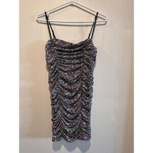 AFRM Ruched Mini Floral Dress